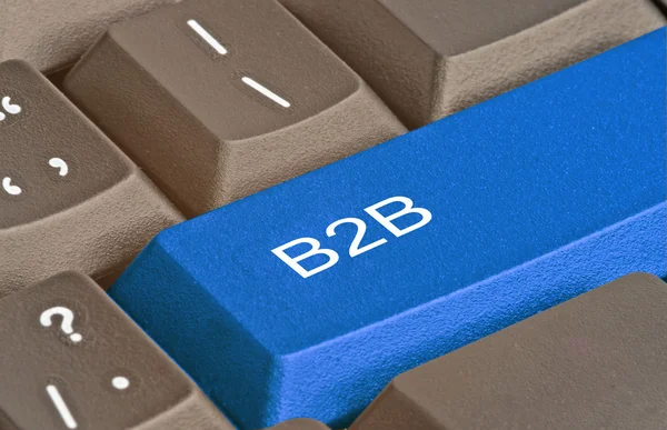 Горячая клавиша для транзакции B2B — стоковое фото