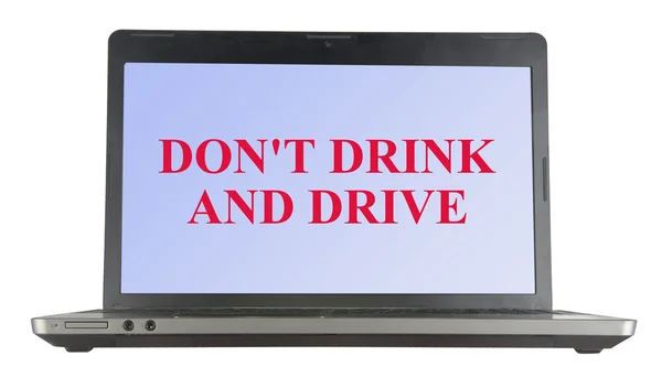 Не водите и не пейте — стоковое фото