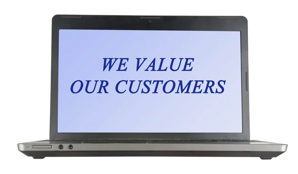 Vi värdesätter våra kunder — Stockfoto