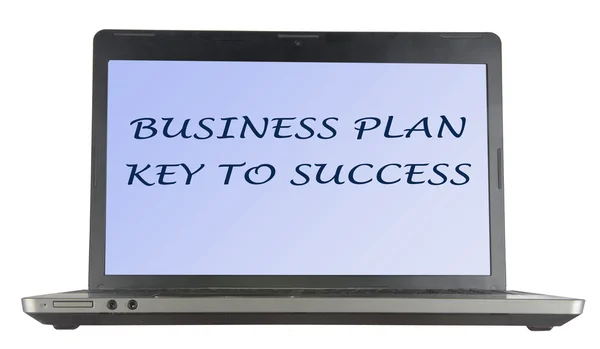 Plano de negócios é a chave para o sucesso — Fotografia de Stock