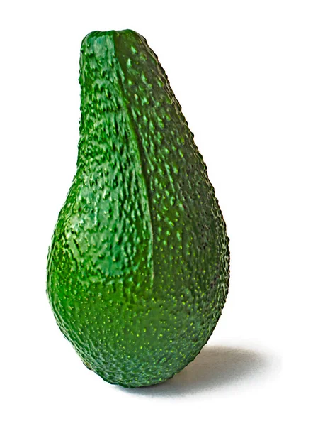 Nahaufnahme Von Avocado Isoliert Auf Weißem Hintergrund — Stockfoto