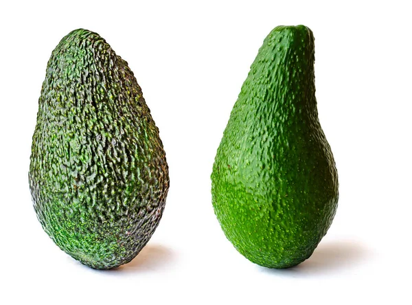 Close Van Avocado Geïsoleerd Witte Achtergrond — Stockfoto