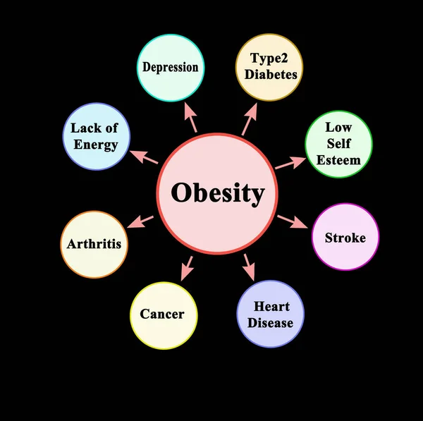 Восемь Последовательностей Ожирения — стоковое фото