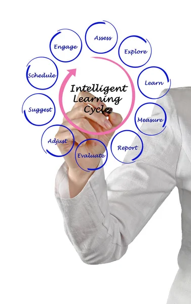 Fasi Del Ciclo Apprendimento Intelligente — Foto Stock