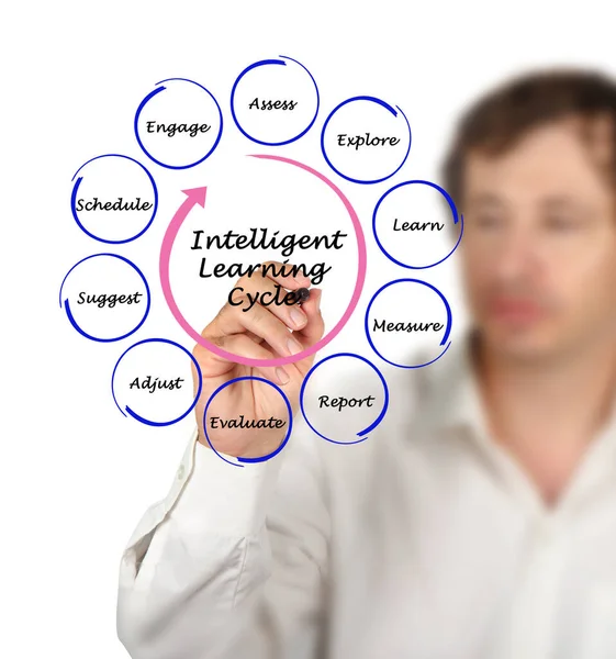 Fasi Del Ciclo Apprendimento Intelligente — Foto Stock