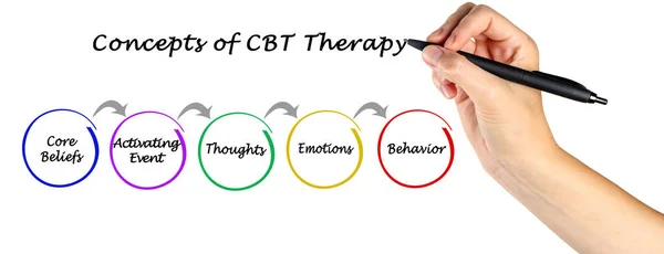 Presenting Concepts Cbt Therapy — Stock Photo, Image
