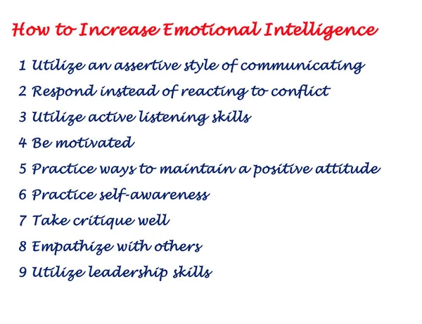 How Increase Emotional Intelligence — Stock Photo, Image