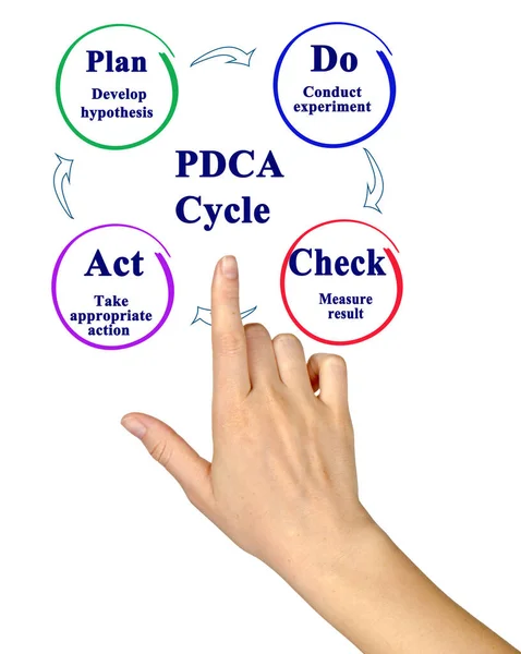 Plan Comprobar Ciclo Ley — Foto de Stock