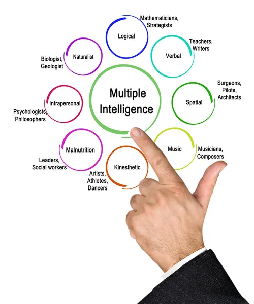 Eight Types Multiple Intelligence — Stock Photo, Image