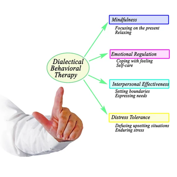 Componentes Terapia Conductual Dialéctica — Foto de Stock