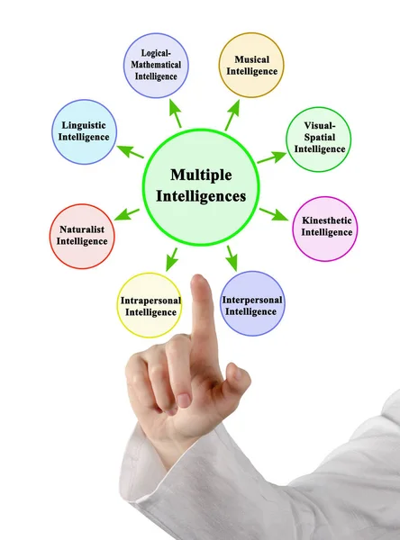 Eight Types Multiple Intelligence — Stock Photo, Image