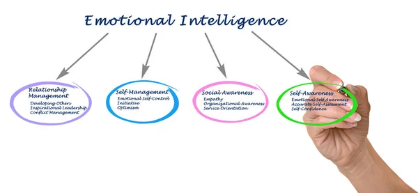 Emotional Intelligence Self Awareness Management — Stock Photo, Image