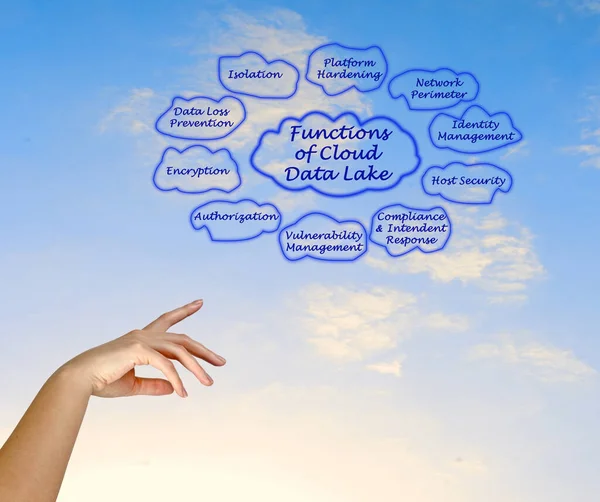 Funktionen Des Cloud Data Lake — Stockfoto