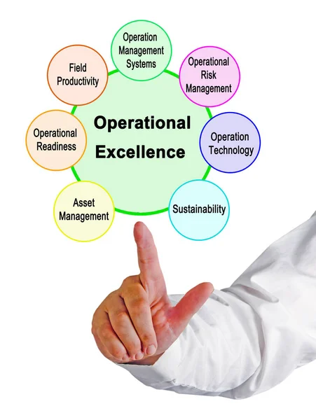 Sete Características Excelência Operacional — Fotografia de Stock