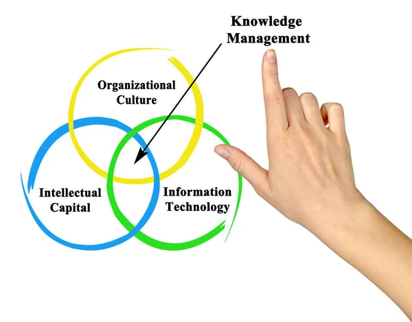 Three Components Knowledge Management — Foto Stock