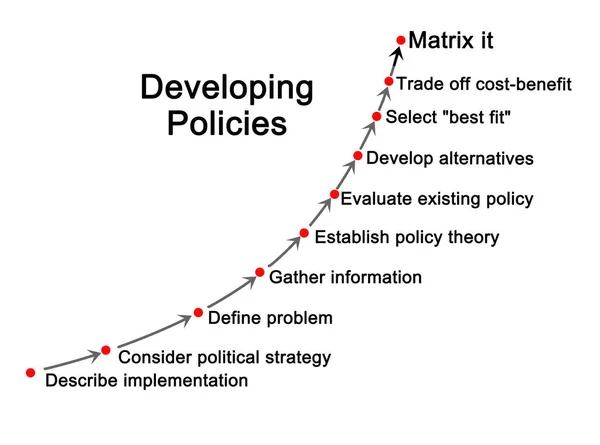 Proceso Desarrollo Políticas —  Fotos de Stock