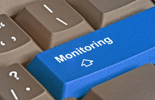 Hot Blue Key Monitoring —  Fotos de Stock