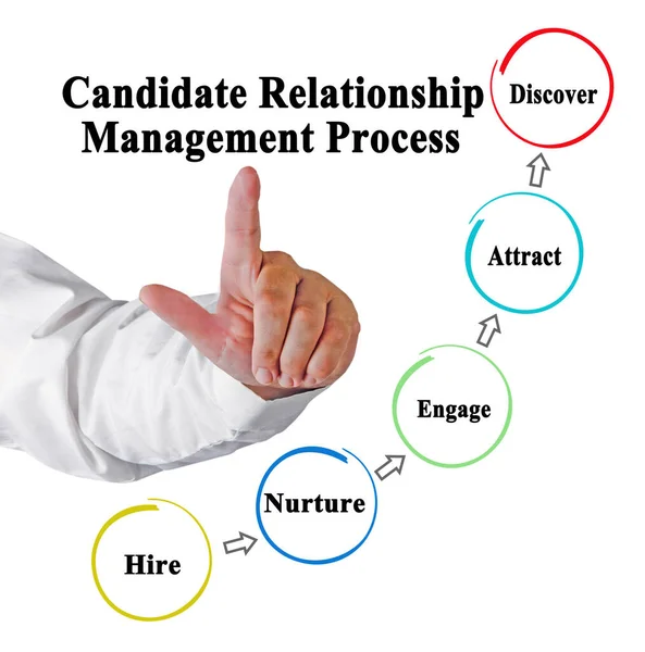 Components Candidate Relationship Management Process — Stockfoto