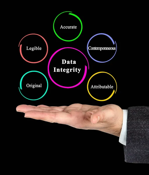 Five Properties Bound Data Integrity — Stock Photo, Image