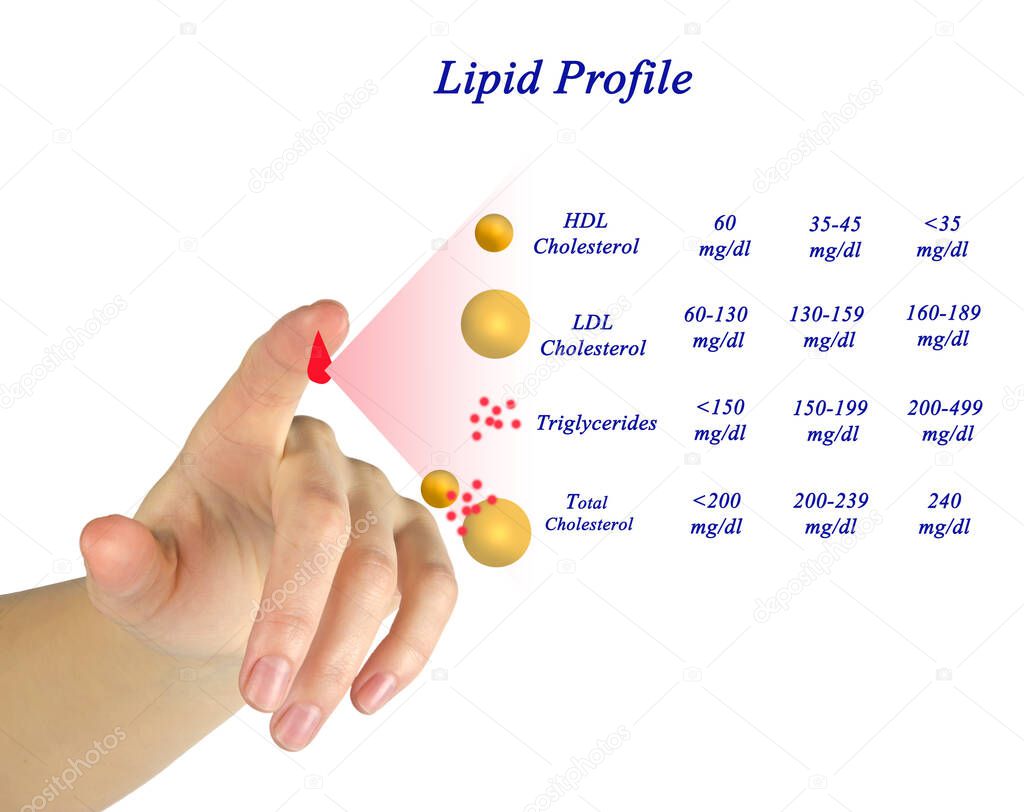 Desirable range of Lipid profile 