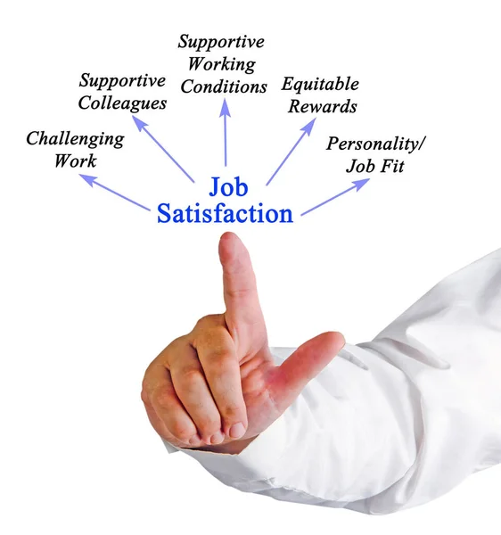 Cinco Factores Que Impulsan Satisfacción Laboral Los Empleados — Foto de Stock