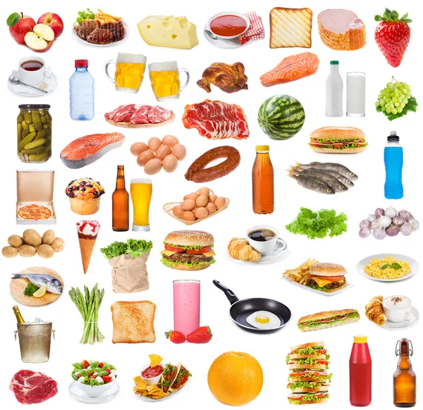 Food collection — Stock Image Food collection Royalty Free Stock Photos