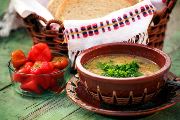 Bulgarian soup — Stock Photo, Image
