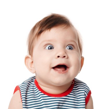 güzel güzel mutlu sevimli gülümseyen bebek
