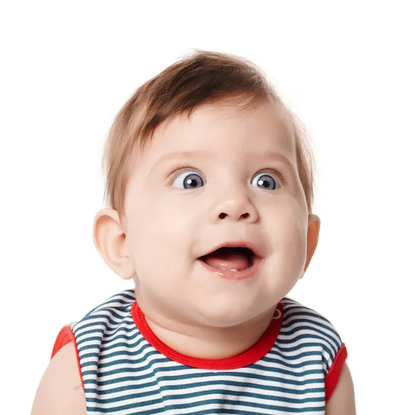 아름 다운 사랑 스러운 행복 귀여운 웃는 아기 스톡 이미지