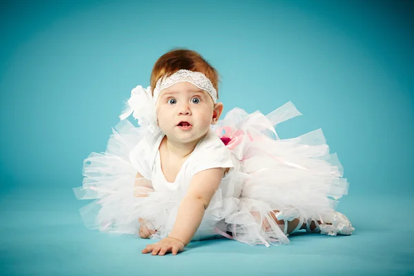 Niedliche kleine Ballerina lizenzfreie Stockfotos