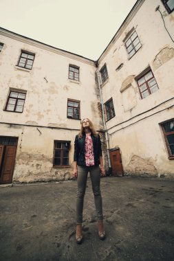 Genç geautiful sarışın kız