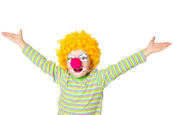 Malý legrační klaun — Stock fotografie