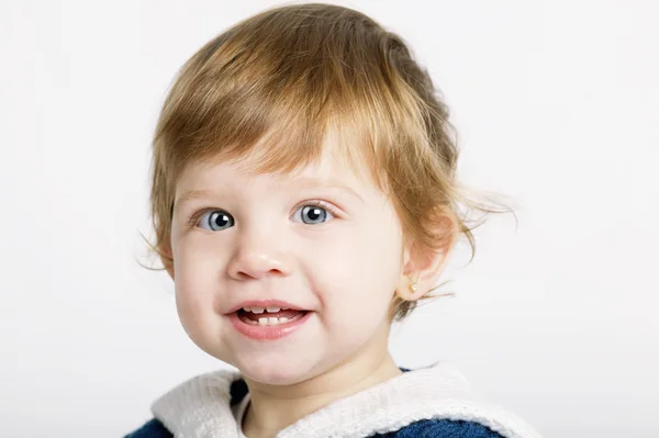 Bonito rir menina retrato — Fotografia de Stock