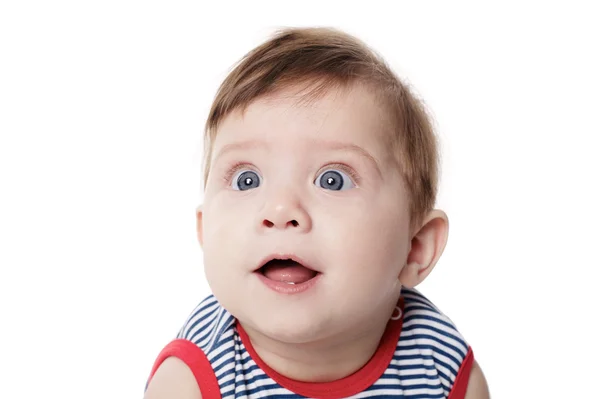 Expressive adorable happy baby — Stock Photo, Image