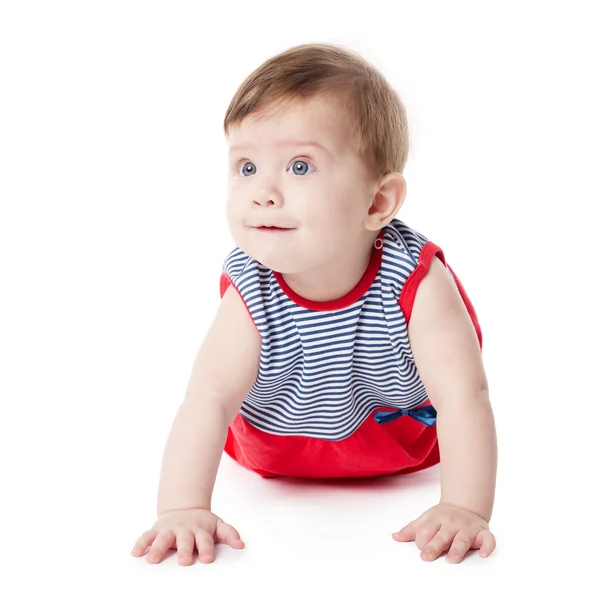 Expressivo adorável bebê feliz — Fotografia de Stock