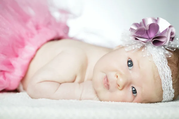 Schattige kleine ballerina portret — Stockfoto