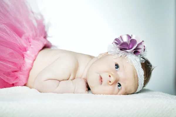 Bonito pequeno retrato bailarina — Fotografia de Stock