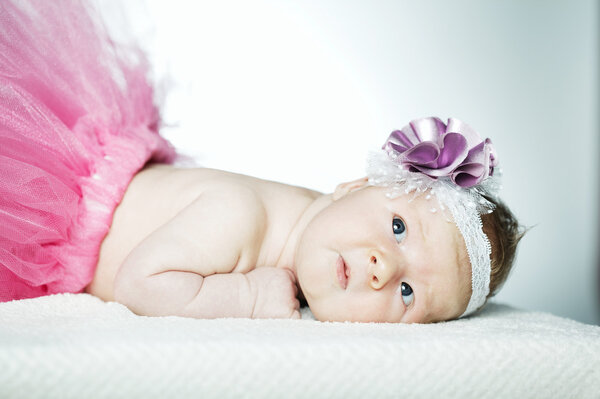 Cute little ballerina portrait