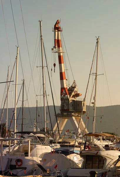 Gün batımı marina — Stok fotoğraf