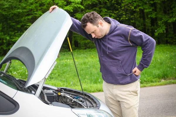 Fastställande av bil — Stockfoto