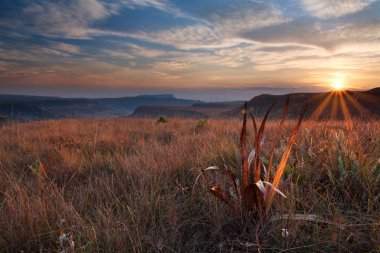dağ üzerinde gündoğumu