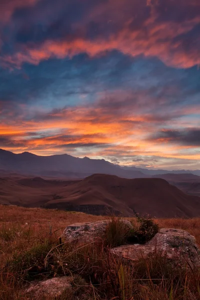 Drakensberg sunset — Stock Photo, Image