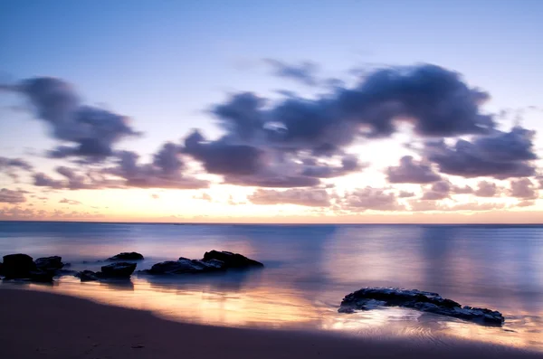 Sunrise over the sea with the sun — Stock Photo, Image