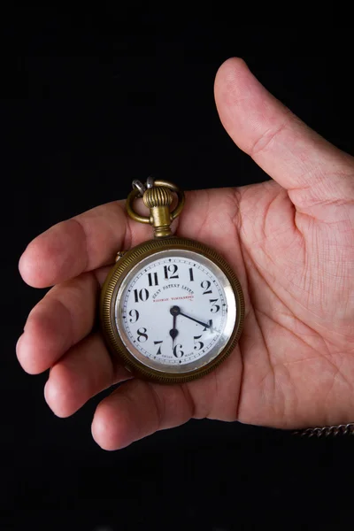 Zak horloge in de hand — Stockfoto