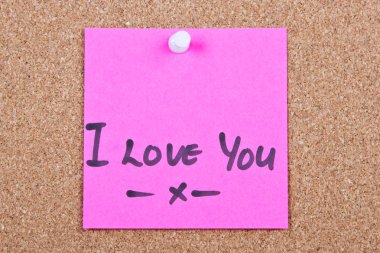 ahşap üzerine not göndermek