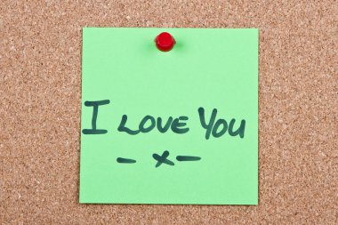 ahşap üzerine not göndermek