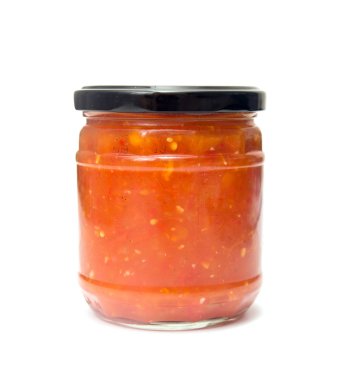 Cam Kavanoz domates ile