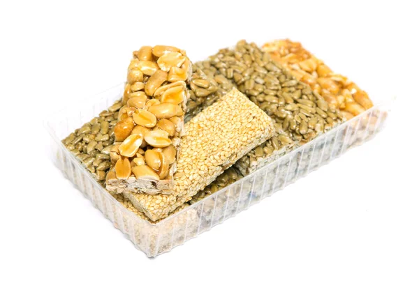Sorbete de semillas, frutos secos, semillas de sésamo — Foto de Stock
