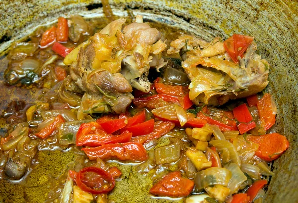 Carne asada con verduras — Foto de Stock