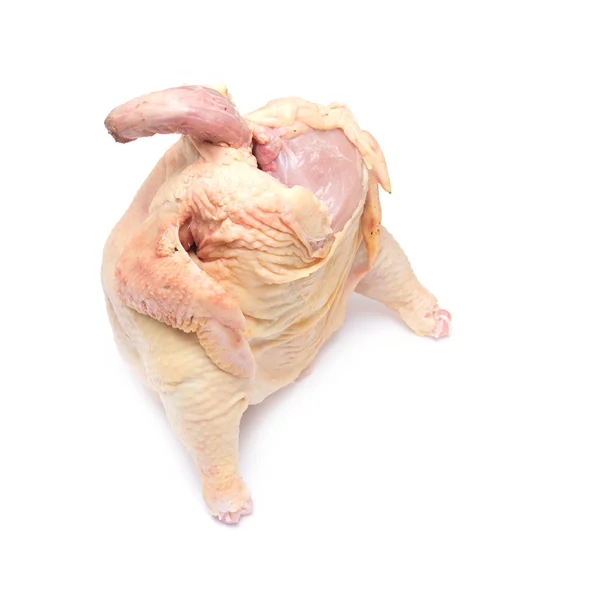Carcassa di pollo intero pronta alla preparazione — Foto Stock